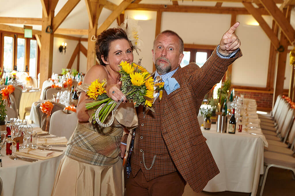 Wedding breakfast entrance fun