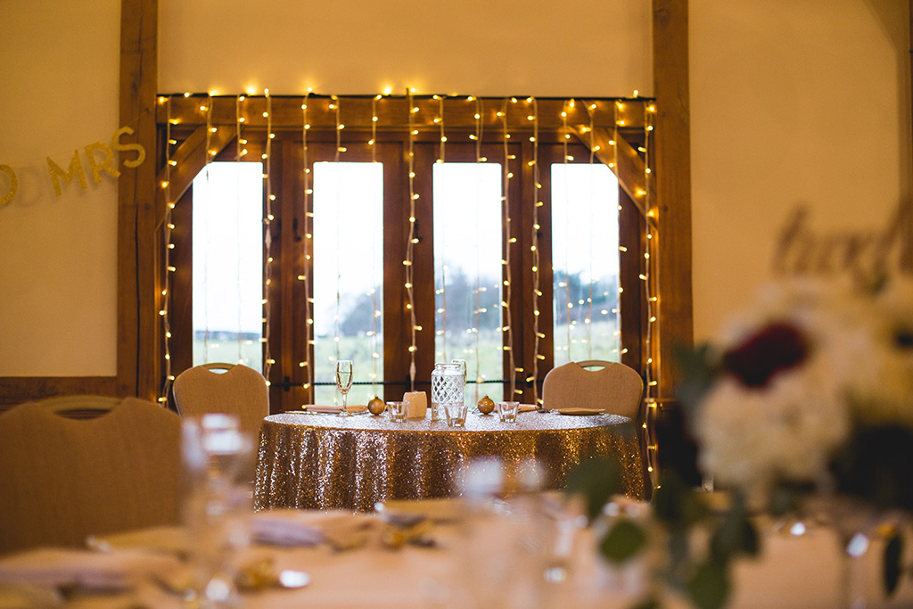 Sandhole oak barn wedding decoration