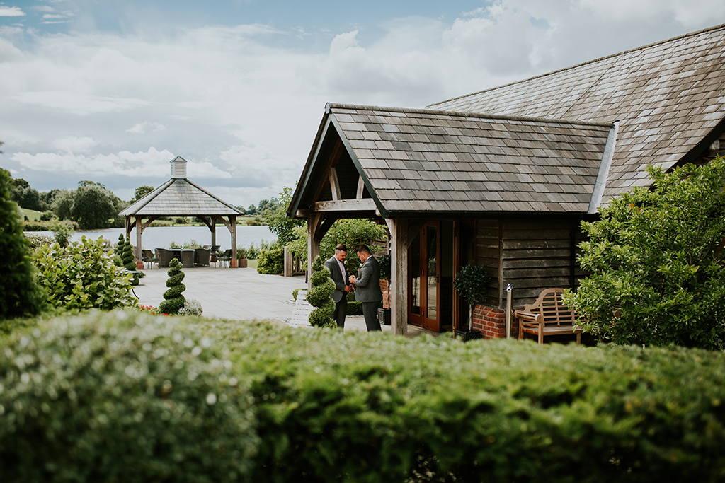 Kyle and Emily celebrated their wedding day at Sandhole Oak Barn wedding venue in Cheshire