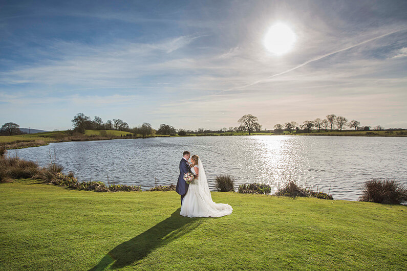 Micalela and Garry by the beautiful lake