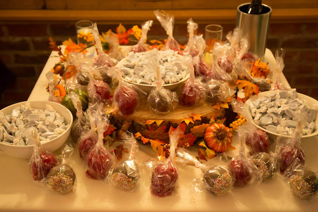 toffee apples autumn wedding sandhole oak barn wedding venues cheshire