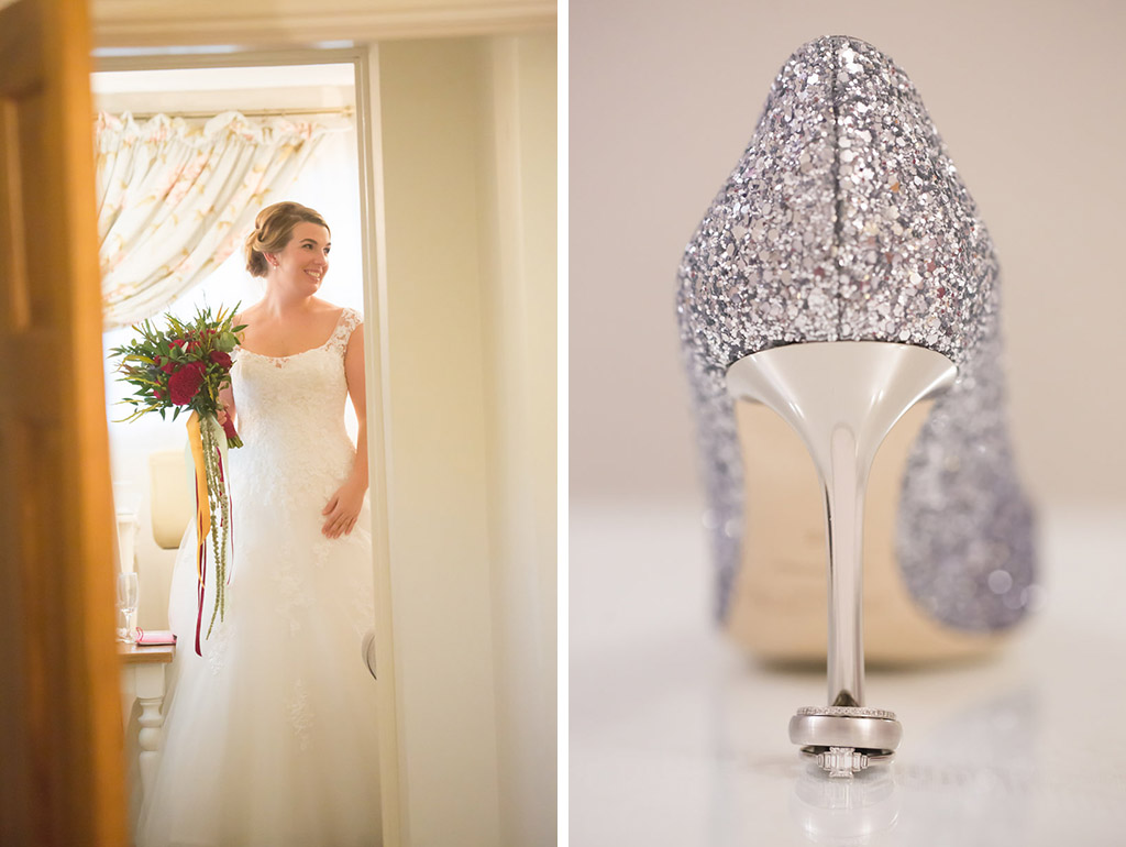 wedding dress wedding shoes sandhole oak barn wedding venues cheshire