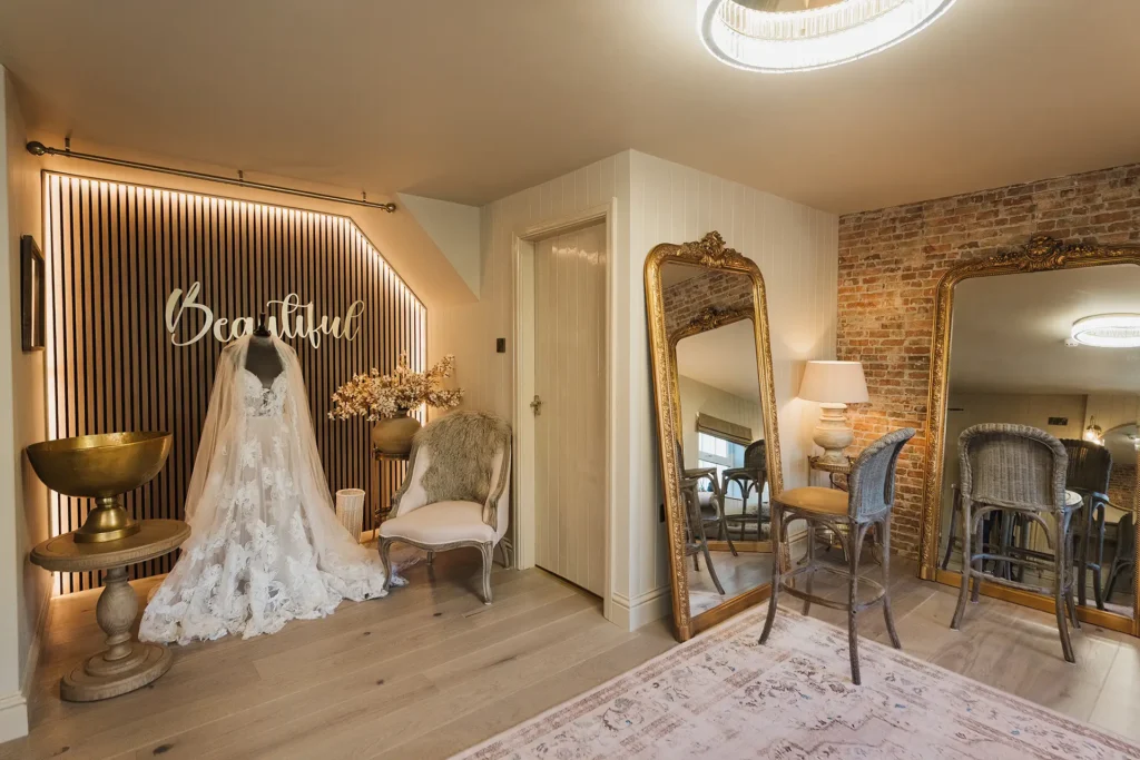 sandhole oak barn dressing room dress display