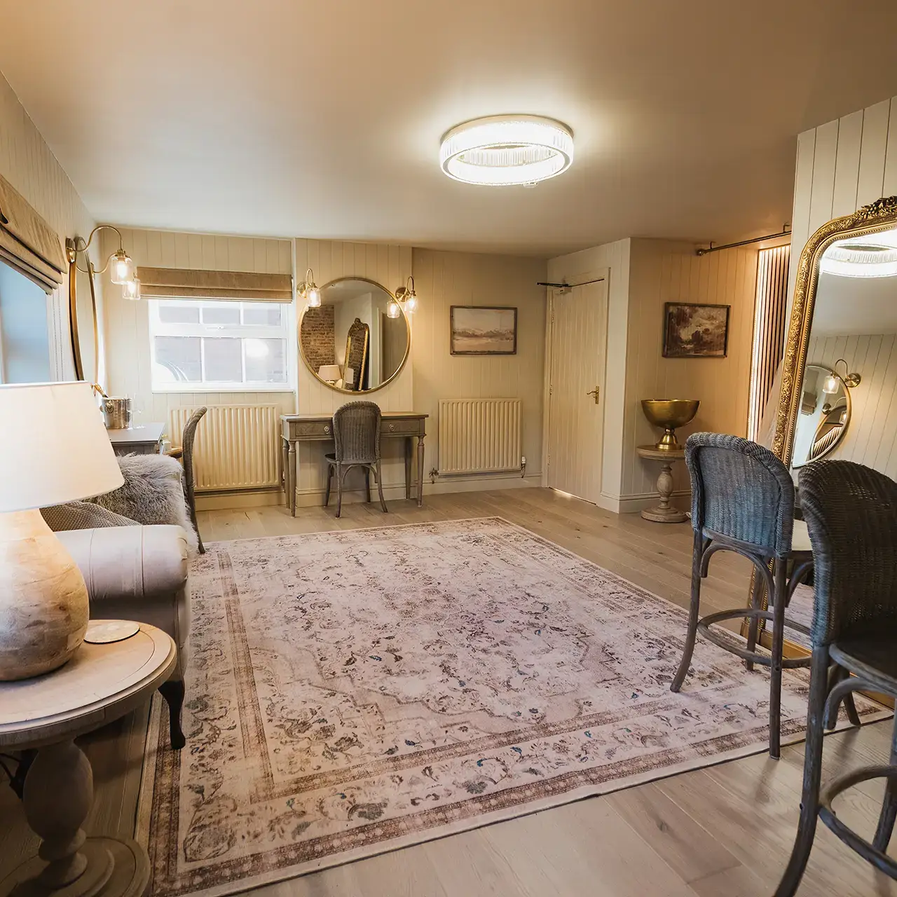 sandhole oak barn dressing room space crop