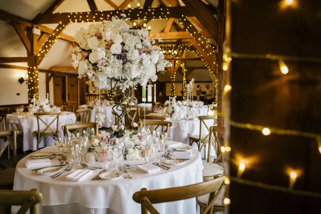 sandhole oak barn chefs table setup